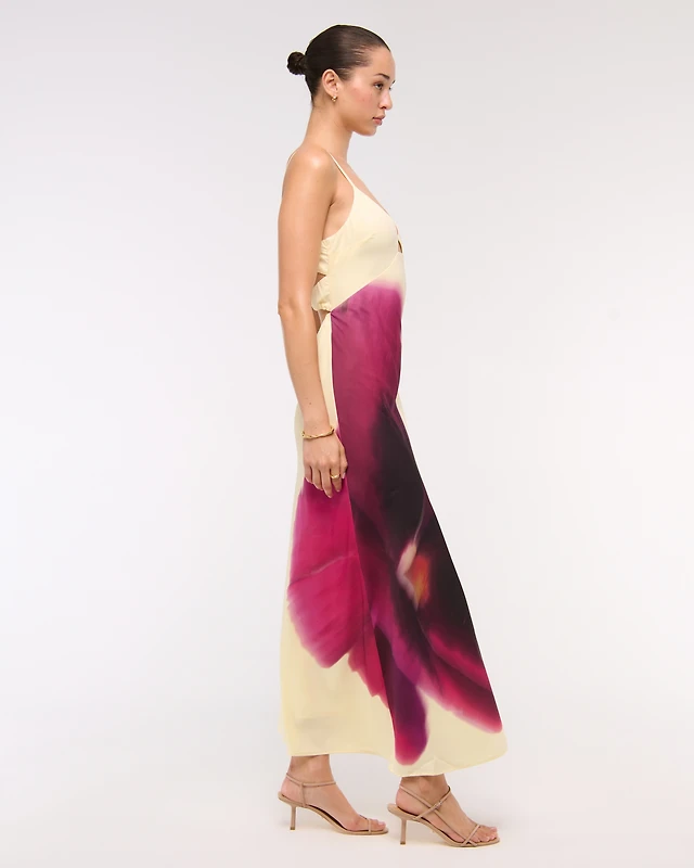 cowl neck maxi dress black STUDIO RUYA COWL NECK MAXI DRESS