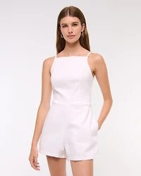 Apron Denim Romper