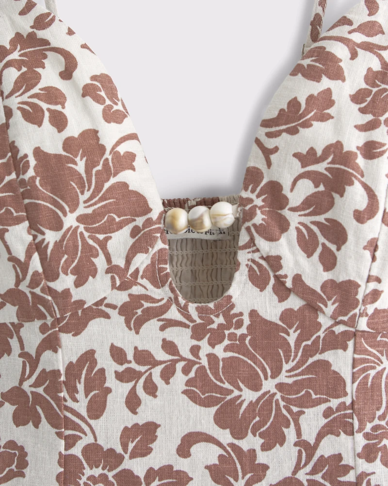 Beaded Flowy Midi Dress