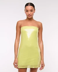 Strapless Sequin Mini Dress