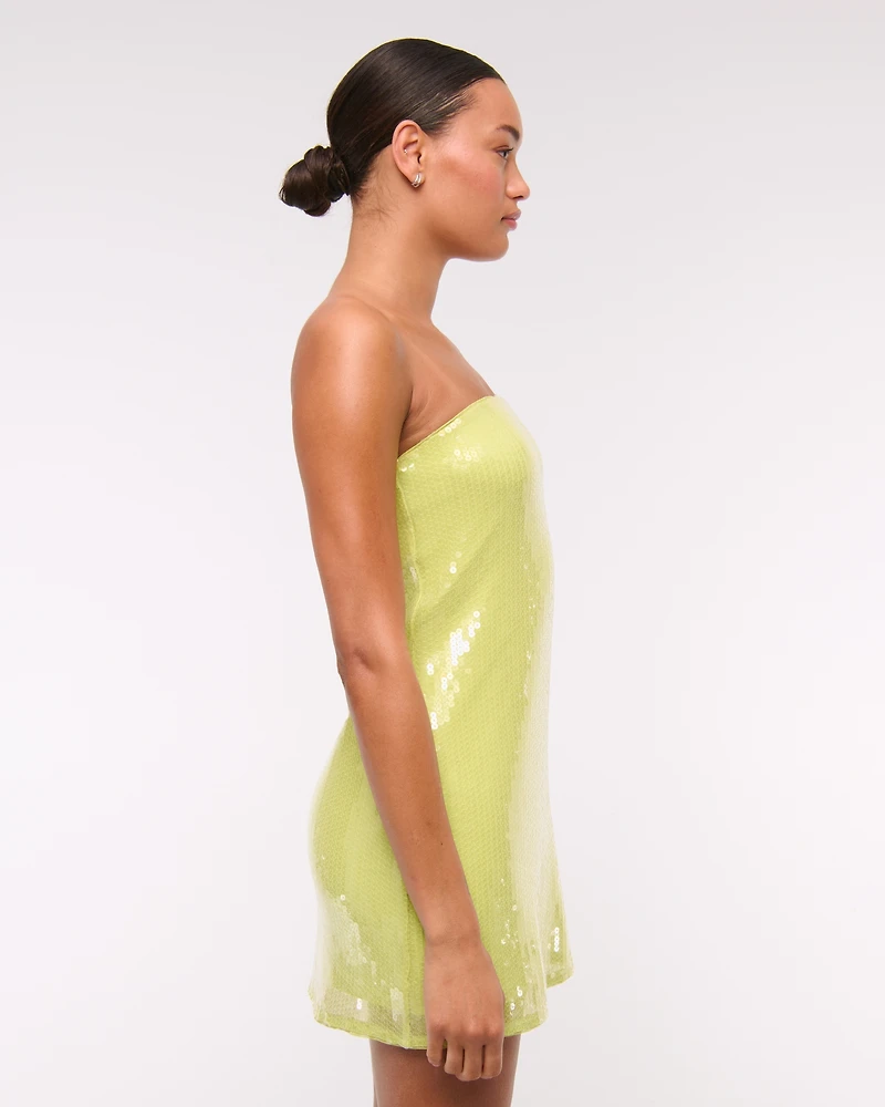 Strapless Sequin Mini Dress