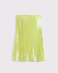 Strapless Sequin Mini Dress