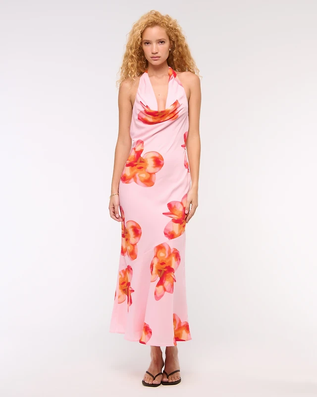forever 21 cutout halter maxi dress Women's Vanilla Hill House Home