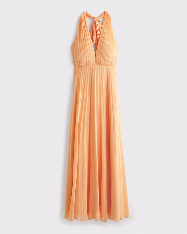 the a&f giselle halter maxi dress Abercrombie & Fitch olive formal dress