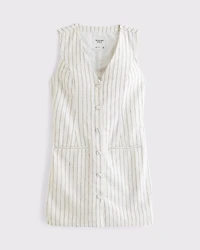 The A&F Mara Linen-Blend Vest Mini Dress
