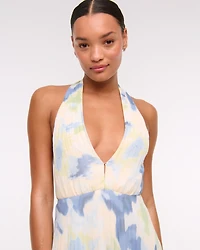 The A&F Giselle Halter Maxi Dress
