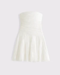 Strapless Lace Mini Dress