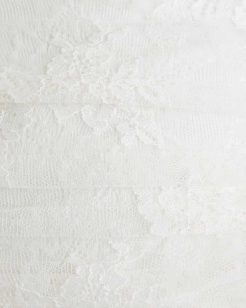 Strapless Lace Mini Dress