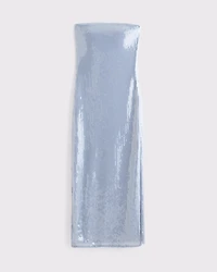 Strapless Sequin Midi Dress