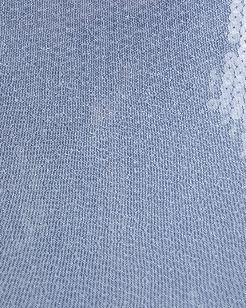 Strapless Sequin Midi Dress