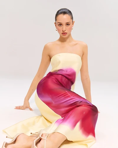 The A&F Julia Strapless Slip Maxi Dress