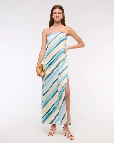 The A&F Julia Strapless Slip Maxi Dress
