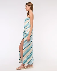 The A&F Julia Strapless Slip Maxi Dress