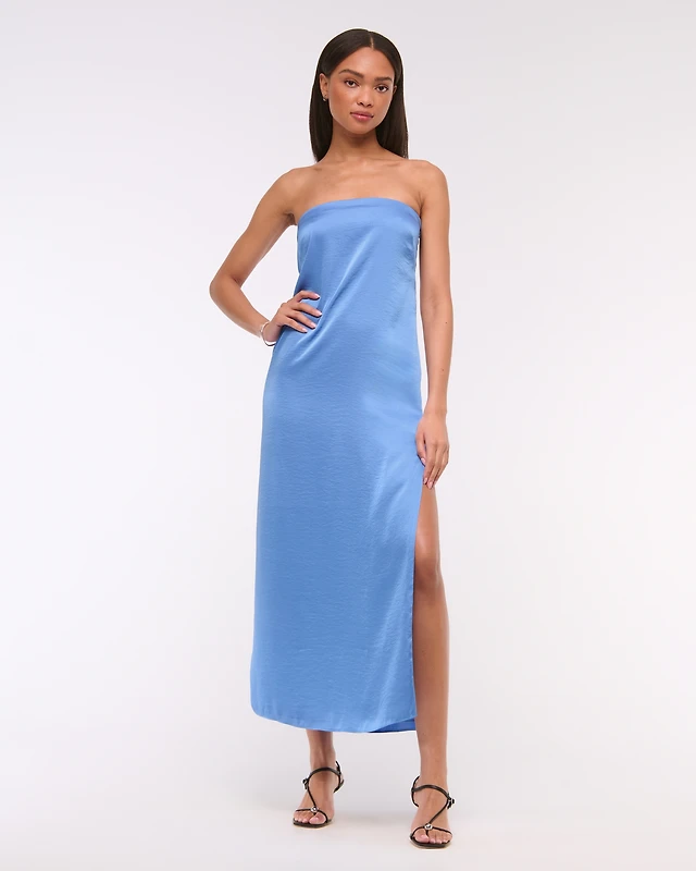 Abercrombie & Fitch The A&F Julia Strapless Slip Maxi Dress | Arden Fair