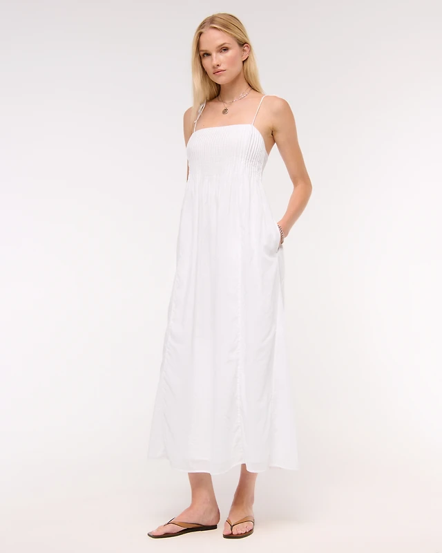 Abercrombie & Fitch Pintuck Flowy Maxi Dress | Arden Fair