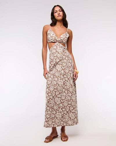The A&F Julia Slip Cutout Maxi Dress