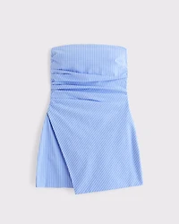 Strapless Asymmetrical Mini Dress