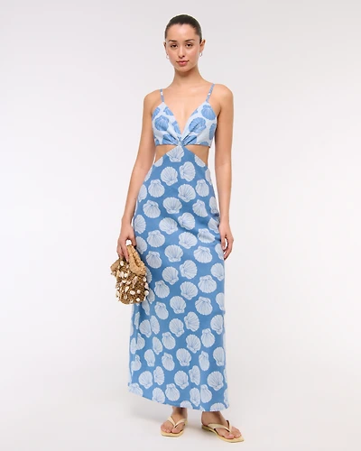 The A&F Julia Slip Cutout Maxi Dress