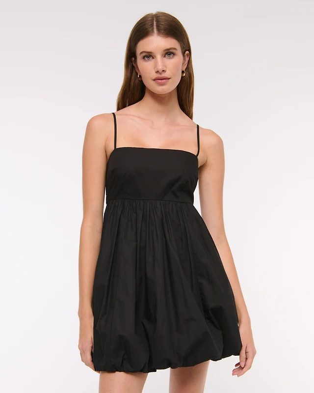 Abercrombie & Fitch Babydoll Bubble Hem Mini Dress | MainPlace Mall