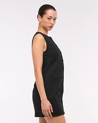 The A&F Mara Linen-Blend Mini Dress