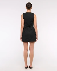 The A&F Mara Linen-Blend Mini Dress