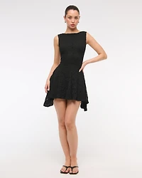 Slash Lace Mini Dress