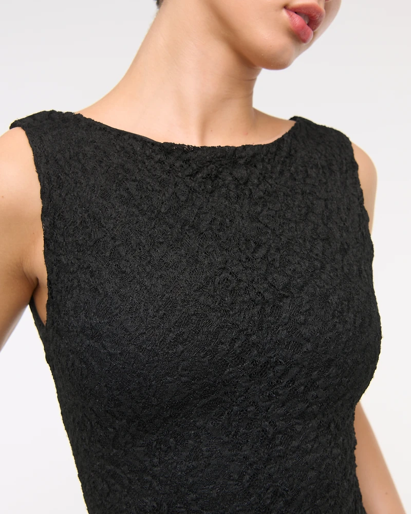 Slash Lace Mini Dress