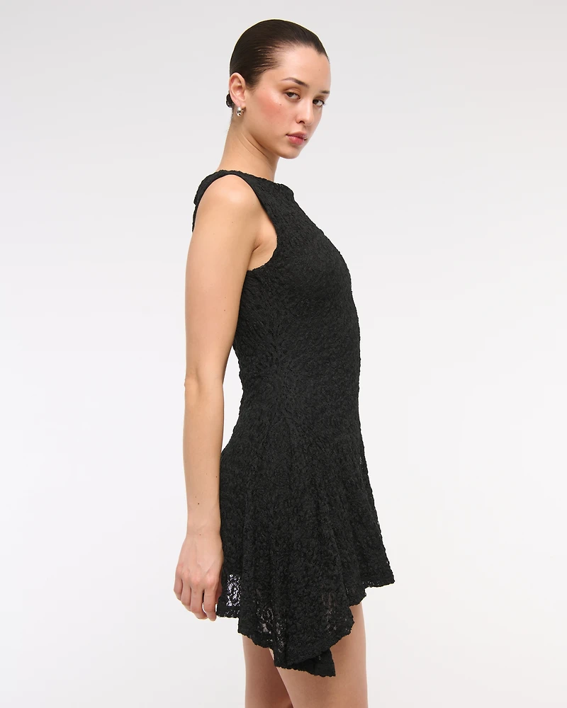 Slash Lace Mini Dress