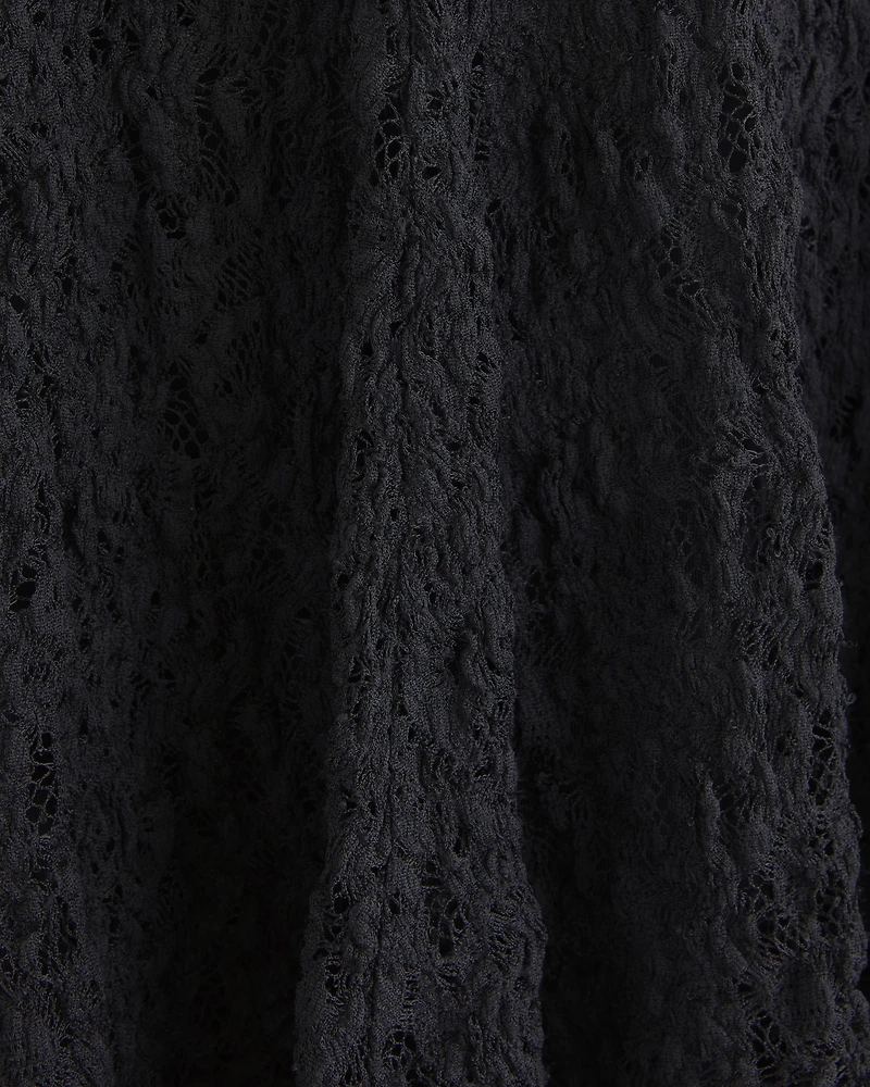 Slash Lace Mini Dress