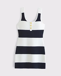Vol. 28 Button Mini Sweater Dress