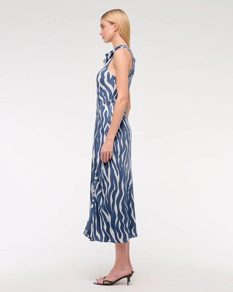 Cowl Neck Midi Dress
