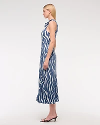 Cowl Neck Midi Dress