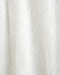 Drop-Waist Lace Midi Dress