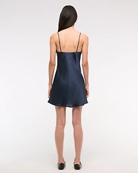 Lace and Satin Slip Mini Dress