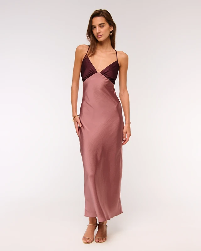 abercrombie satin slip midi dress Stylish Satin Midi Dresses by Abercrombie for Summer