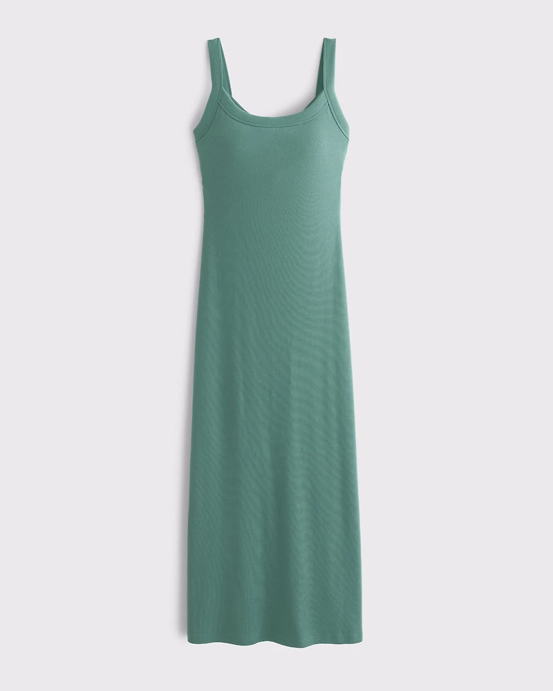 Bra-Free Essential 90s Rib Midi Dress