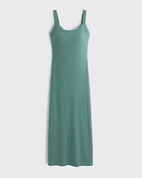 Bra-Free Essential 90s Rib Midi Dress
