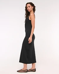 Bra-Free Essential 90s Rib Midi Dress