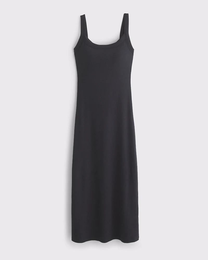 Bra-Free Essential 90s Rib Midi Dress