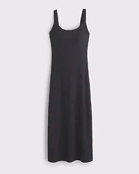 Bra-Free Essential 90s Rib Midi Dress