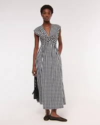 Twist-Front Maxi Dress