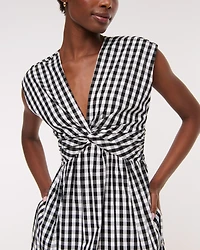 Twist-Front Maxi Dress