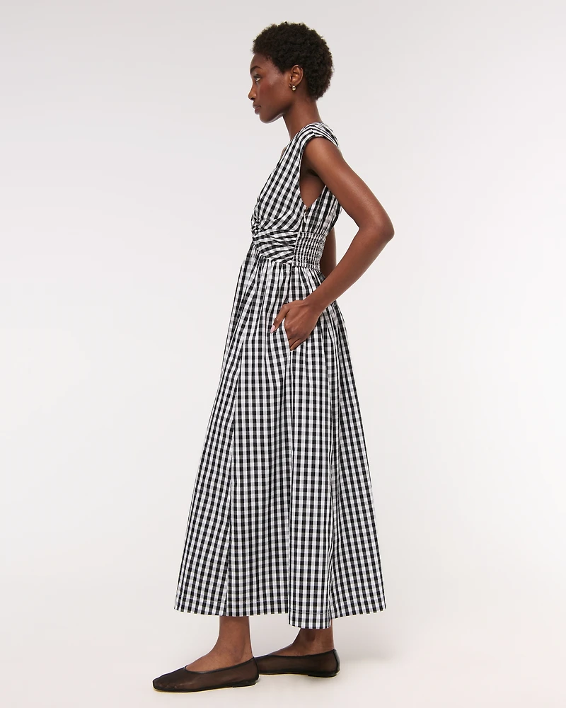 Twist-Front Maxi Dress