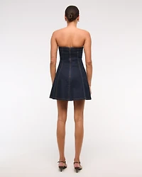 The A&F Mila Strapless Denim Mini Dress