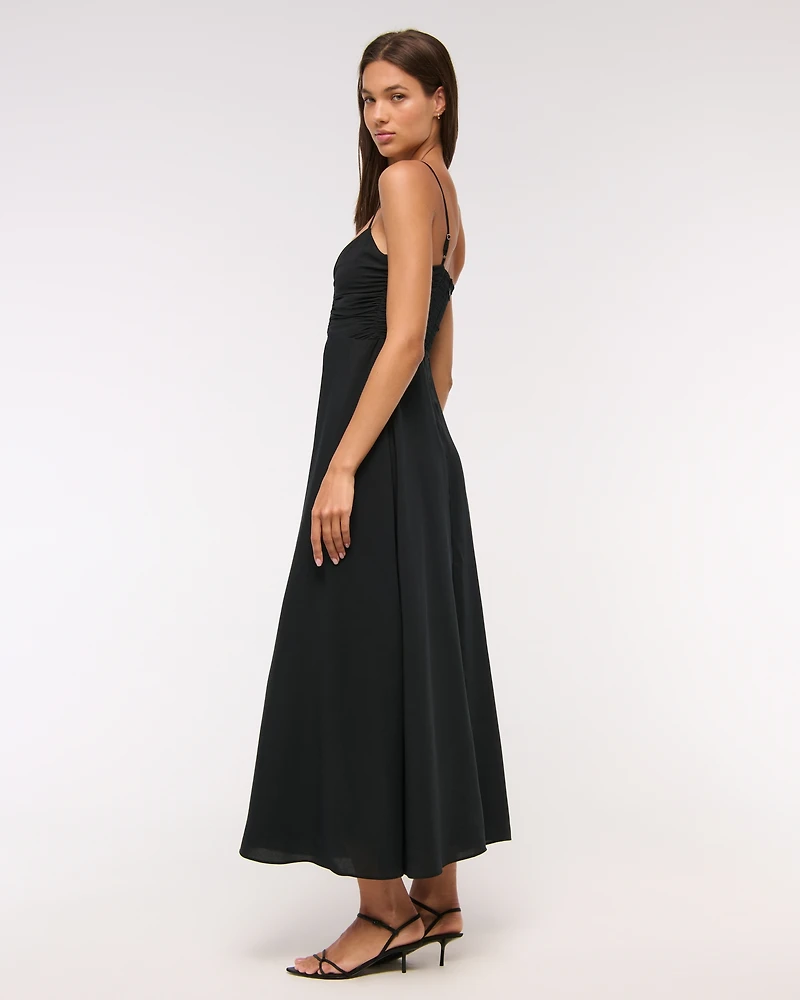 Bra-Free Hardware Maxi Dress
