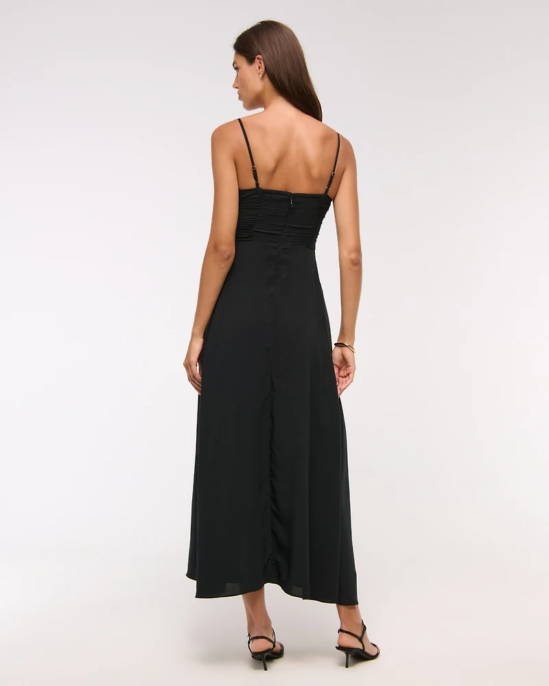 Bra-Free Hardware Maxi Dress