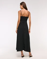 Bra-Free Hardware Maxi Dress