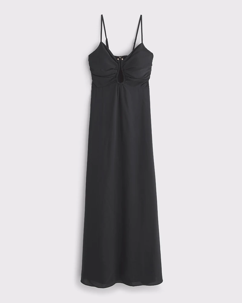 Bra-Free Hardware Maxi Dress