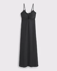 Bra-Free Hardware Maxi Dress