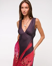 The A&F Julia Slip Cowl-Back Maxi Dress